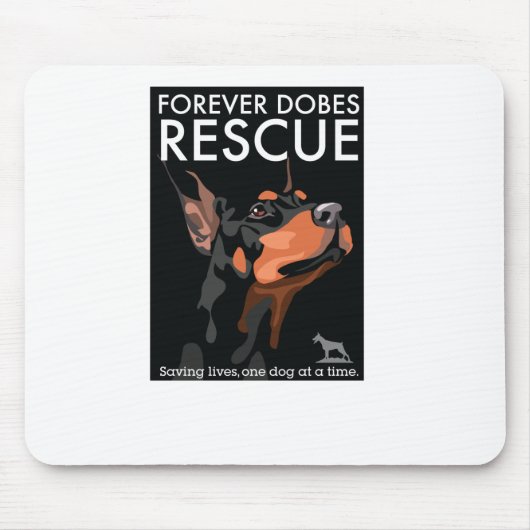 Dobe-schwarzrechteck Mousepad (Vorne)