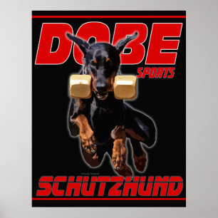 Dobe Sports Schutzhund Retrieve Design Poster