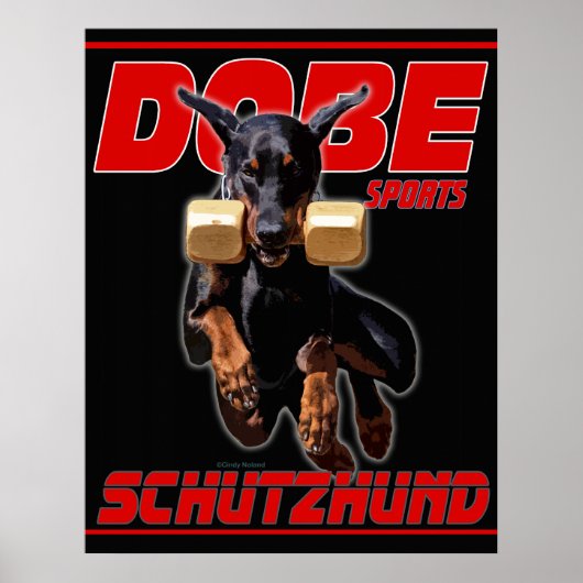 Dobe Sports Schutzhund Retrieve Design Poster (Vorne)