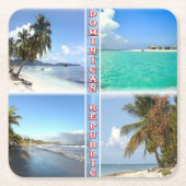 DOBeach - Sea View - Panorama Rechteckiger Pappuntersetzer (Vorderseite)