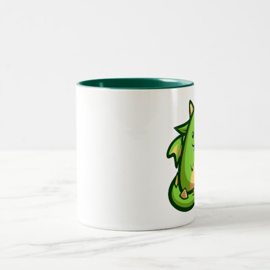Döbel-Drache-Tasse Zweifarbige Tasse (Mittel)