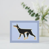 Dober Style Postkarte (Stehend Vorderseite)