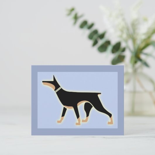 Dober Style Postkarte (Stehend Vorderseite)