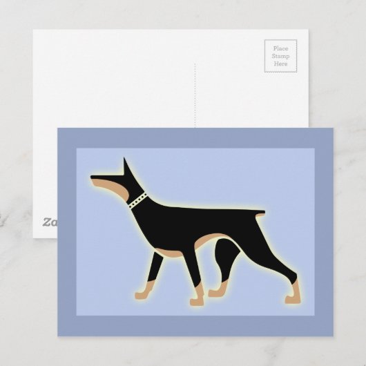 Dober Style Postkarte (Vorne/Hinten)