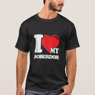 Doberdor Dog Lover Niedliche Welpe Mixed Rasse Pri T-Shirt
