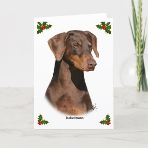 Doberman 9Y381D-162 Feiertagskarte