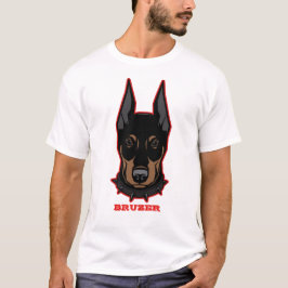 Doberman Add Name Mascot Men's T-Shirt