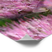 Doberman and Pink Blume Fantasy Dog Art Poster (Ecke)