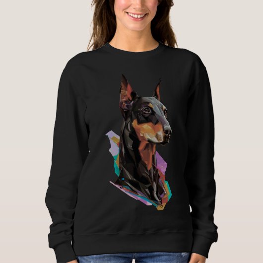 Doberman Art 815 Sweatshirt (Vorderseite)