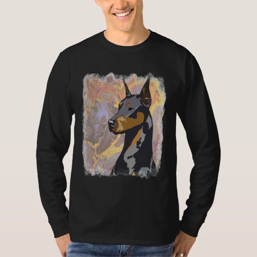 Doberman Art 818 T-Shirt (Vorderseite)