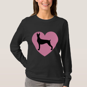 Doberman Art Heart Doberman Pinscher Dog Lover 81 T-Shirt