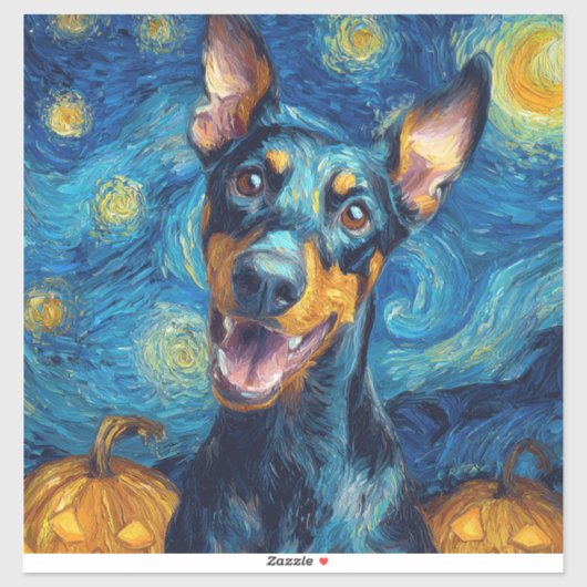 doberman aufkleber (Blatt)