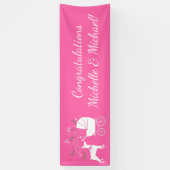 Doberman Baby Shower Dog Banner (Vertikal)