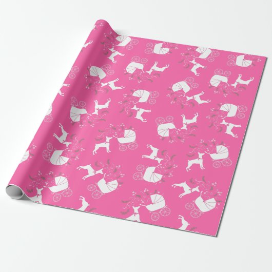 Doberman Baby Shower Dog Geschenkpapier (Ungerollt)