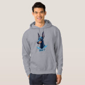 Doberman Bet Gen Z Tech Style Hoodie (Vorne ganz)