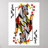 Doberman Black Joker Poster (Vorne)