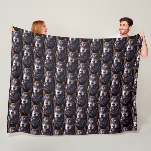 Doberman Blanket Custom Doberman Dog Art Blanket Fleecedecke (Beispiel)