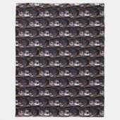 Doberman Blanket Custom Doberman Dog Art Blanket Fleecedecke (Vorderseite)
