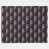 Doberman Blanket Custom Doberman Dog Art Blanket Fleecedecke (Vorderseite (Horizontal))