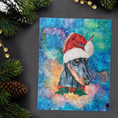 Doberman Breed Dog Christmas Puzzle