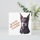 Doberman Cards Custom Doberman Pinscher Gift Cards (Stehend Vorderseite)