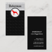 Doberman Cards Visitenkarte (Vorne/Hinten)