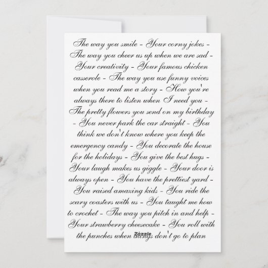 Doberman Charme. Feiertagskarte (Rückseite)