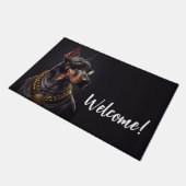 Doberman Charme Fußmatte (Schrägansicht)