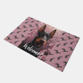 Doberman Charme Fußmatte (Schrägansicht)