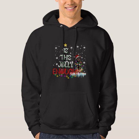 Doberman Christmas 840 Hoodie (Vorderseite)