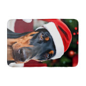 Doberman Christmas Badematte (Vorderseite)