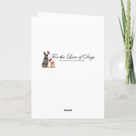 Doberman Christmas Card Feiertagskarte (Rückseite)