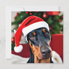 Doberman Christmas Feiertagskarte