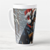 Doberman Christmas Milchtasse (Linke Ecke)
