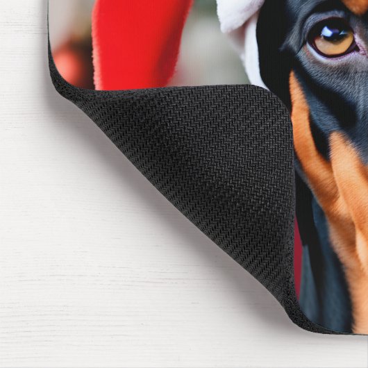 Doberman Christmas Mousepad (Ecke)