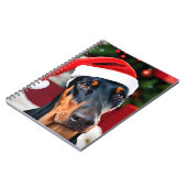 Doberman Christmas Notizblock (Linke Seite)