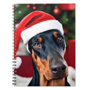 Doberman Christmas Notizblock