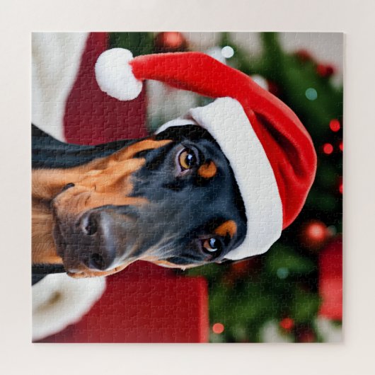 Doberman Christmas Puzzle (Horizontal)