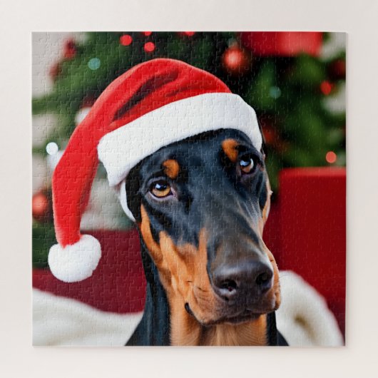 Doberman Christmas Puzzle (Vertikal)
