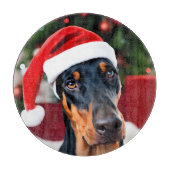 Doberman Christmas Schneidebrett (Vorderseite)