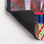 Doberman Christmas Surprise Mousepad (Ecke)