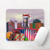 Doberman Christmas Surprise Mousepad (Mit Mouse)