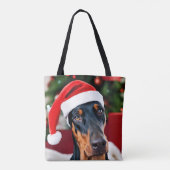 Doberman Christmas Tasche (Rückseite)