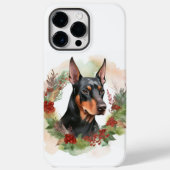 Doberman Christmas Wreath Festivals Case-Mate iPhone Hülle (Rückseite)