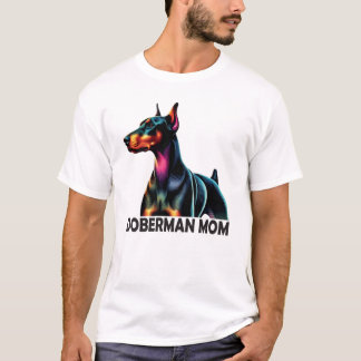 Doberman Colorful Mama T-Shirt