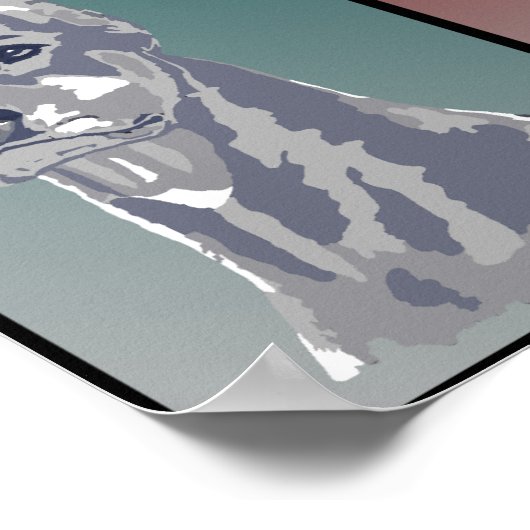 Doberman Colors Poster (Ecke)