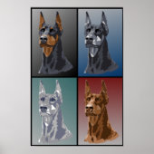 Doberman Colors Poster (Vorne)