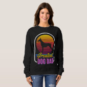 Doberman Dad Vintage Retro Distressed Design 918 Sweatshirt (Vorne ganz)
