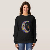 Doberman Dia De Los Muertos Skeleton Sweatshirt (Vorne ganz)
