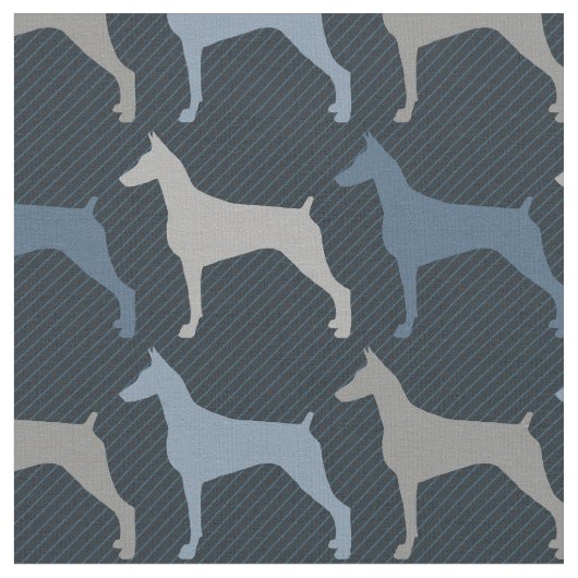 Doberman - Docked and Croppe Stoff (Nahaufnahme)